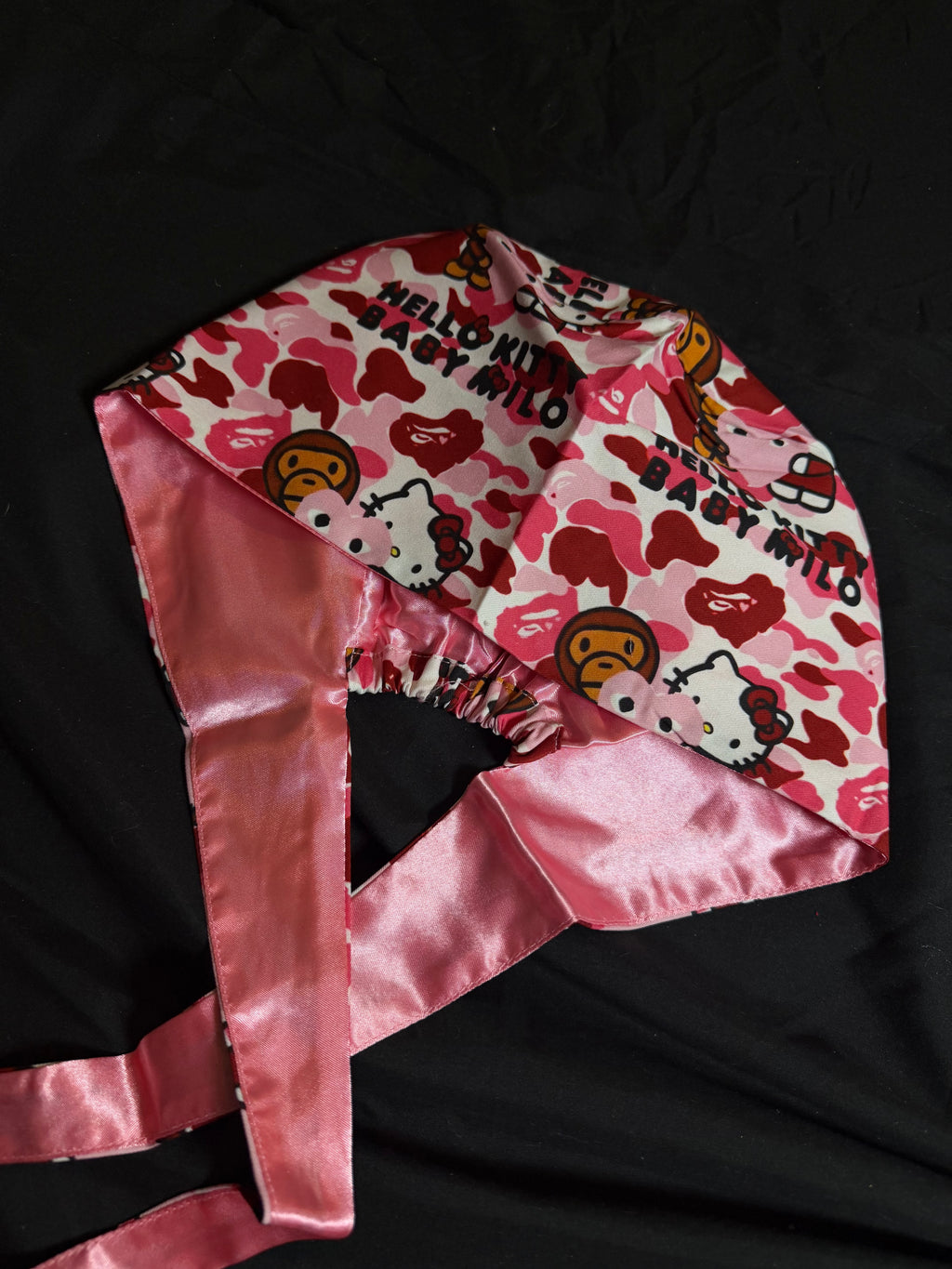 Pink Hello Kitty Bape Scrub Cap