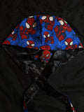 Spider-man Satin Lined Scrub Cap Badge Reel Duo