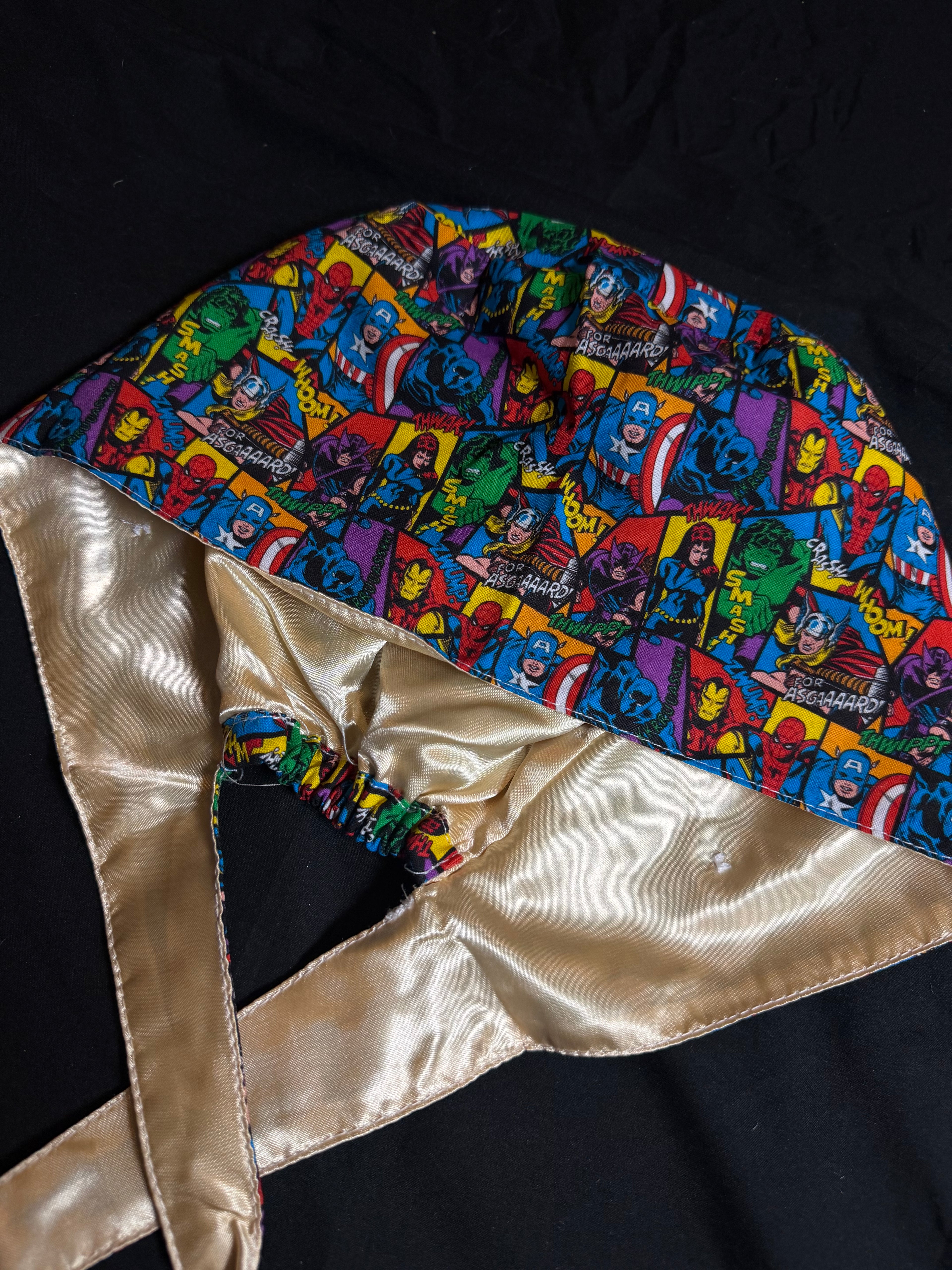 Marvel Satin Lined Scrub Cap