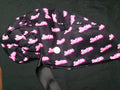 Black Barbie Satin Lined Ponytail Scrub Cap