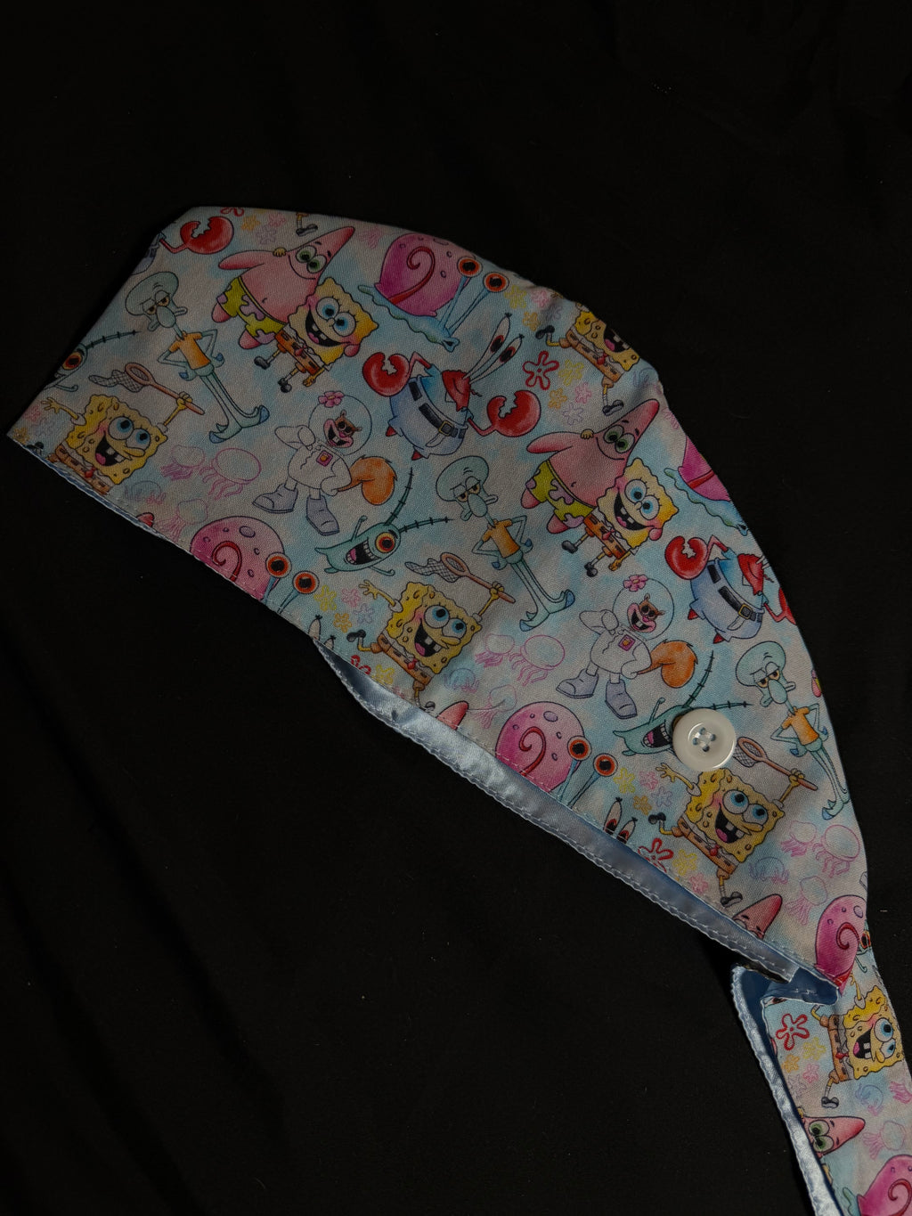 Spongebob Satin Lined Scrub Cap