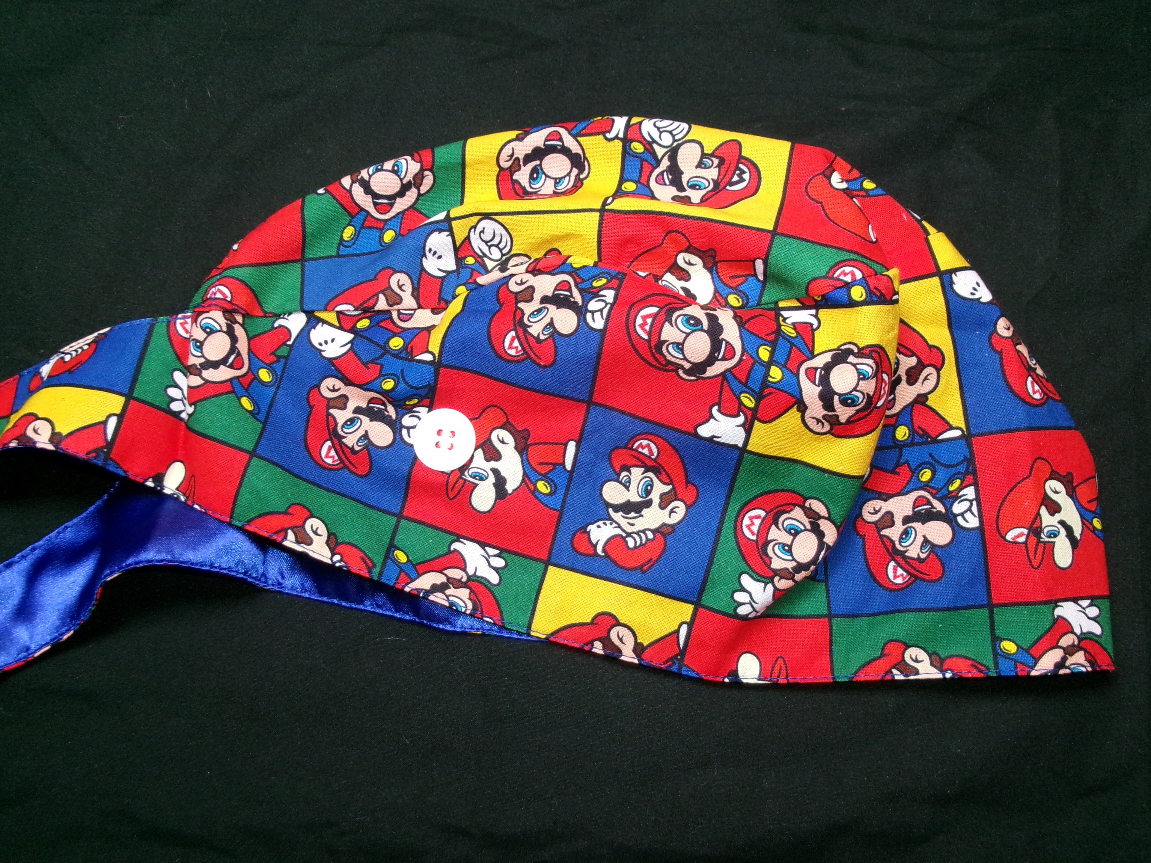 Mario Satin Lined Scrub Cap