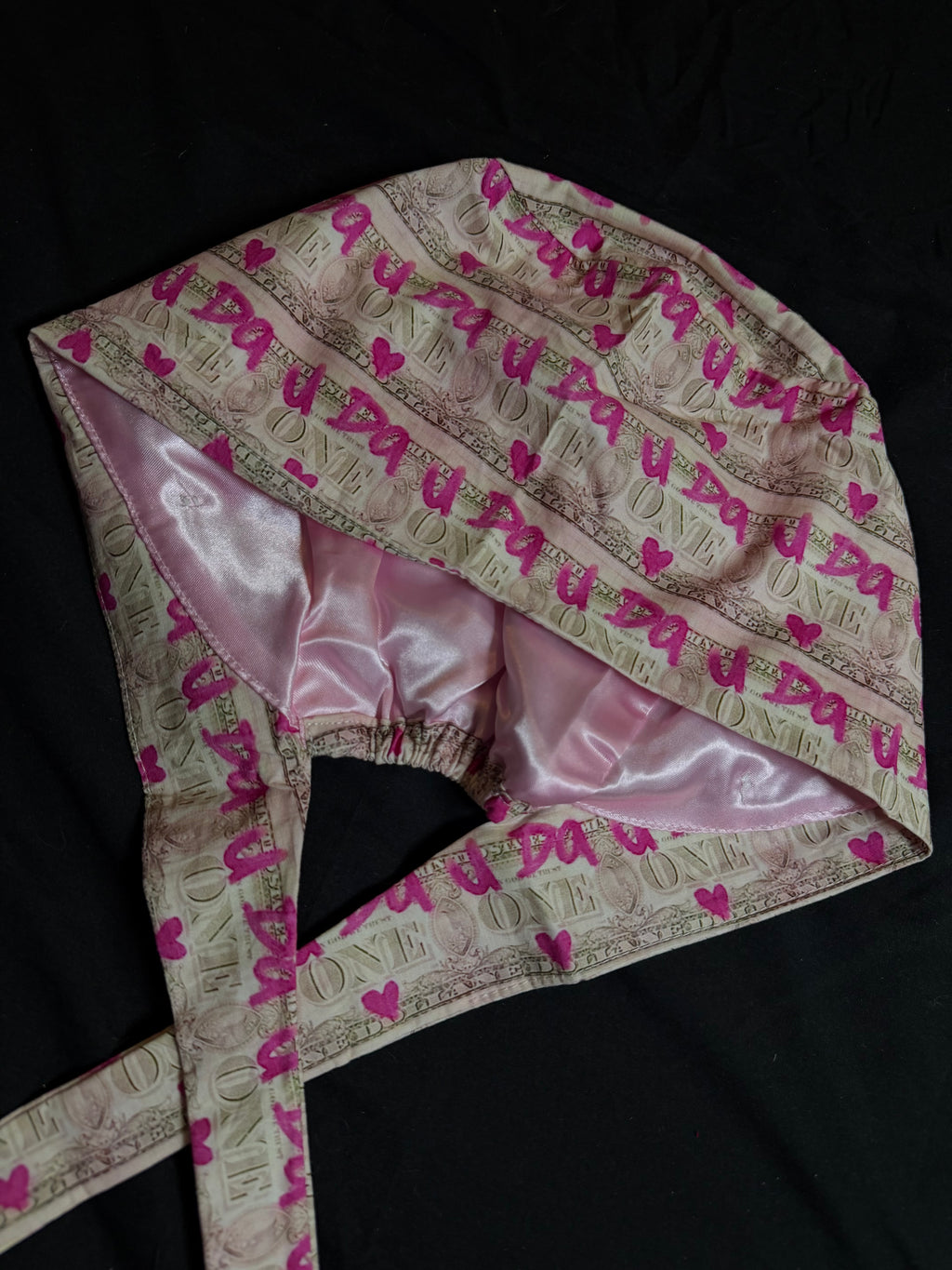 Money Satin Lined Scrub Cap