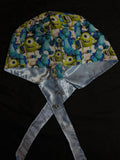Monsters Ink Satin Lined Scrub Cap & Badge Reel Duo