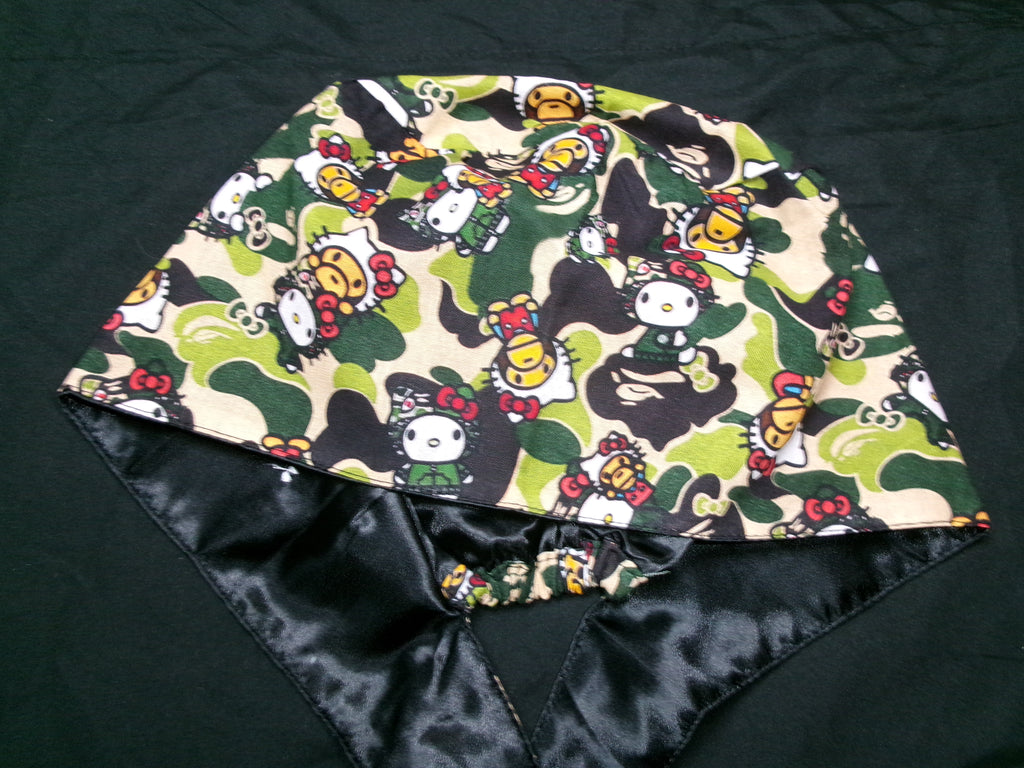 Camo Satin Lined Scrub Cap