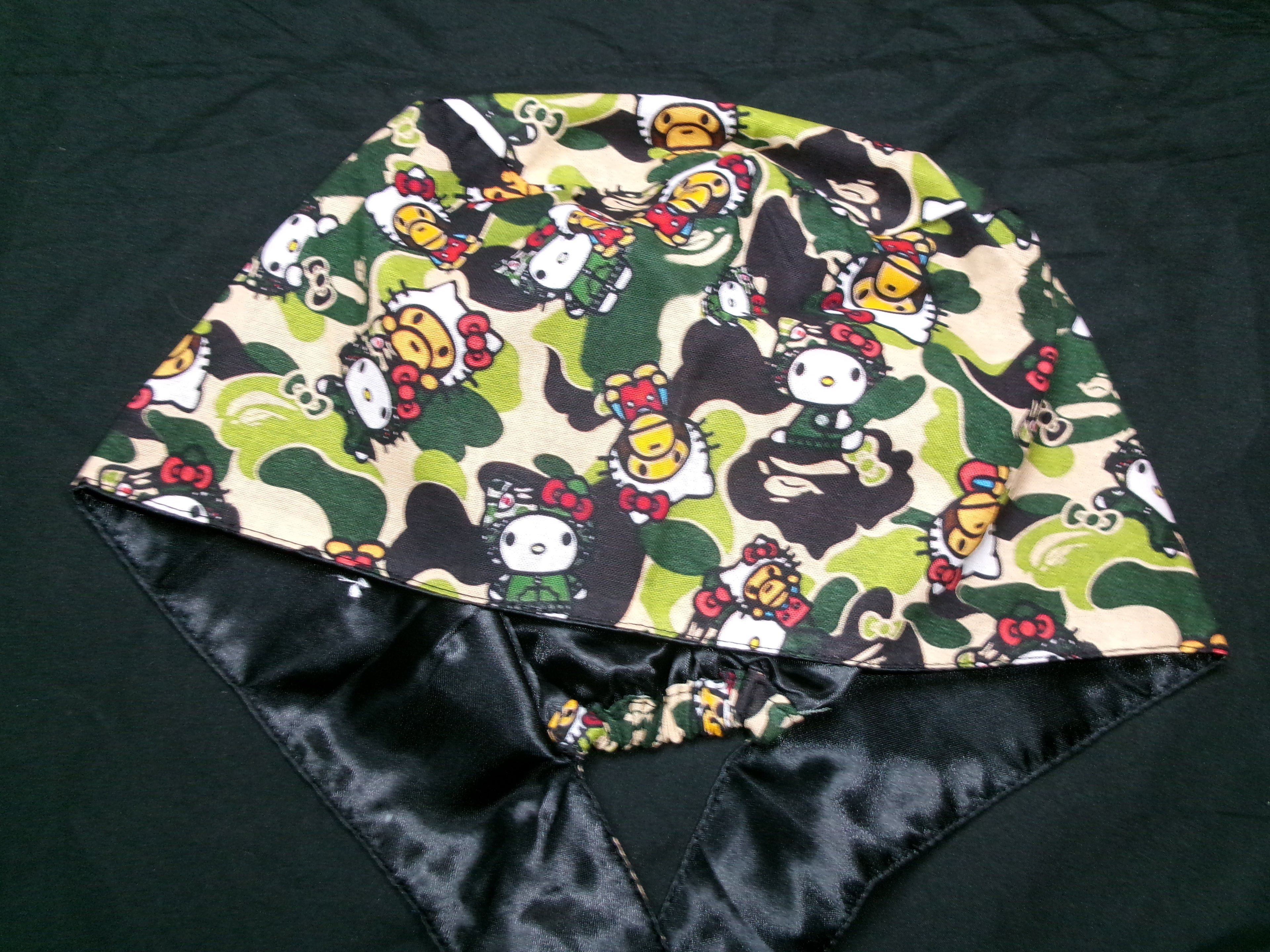 Camo Satin Lined Scrub Cap