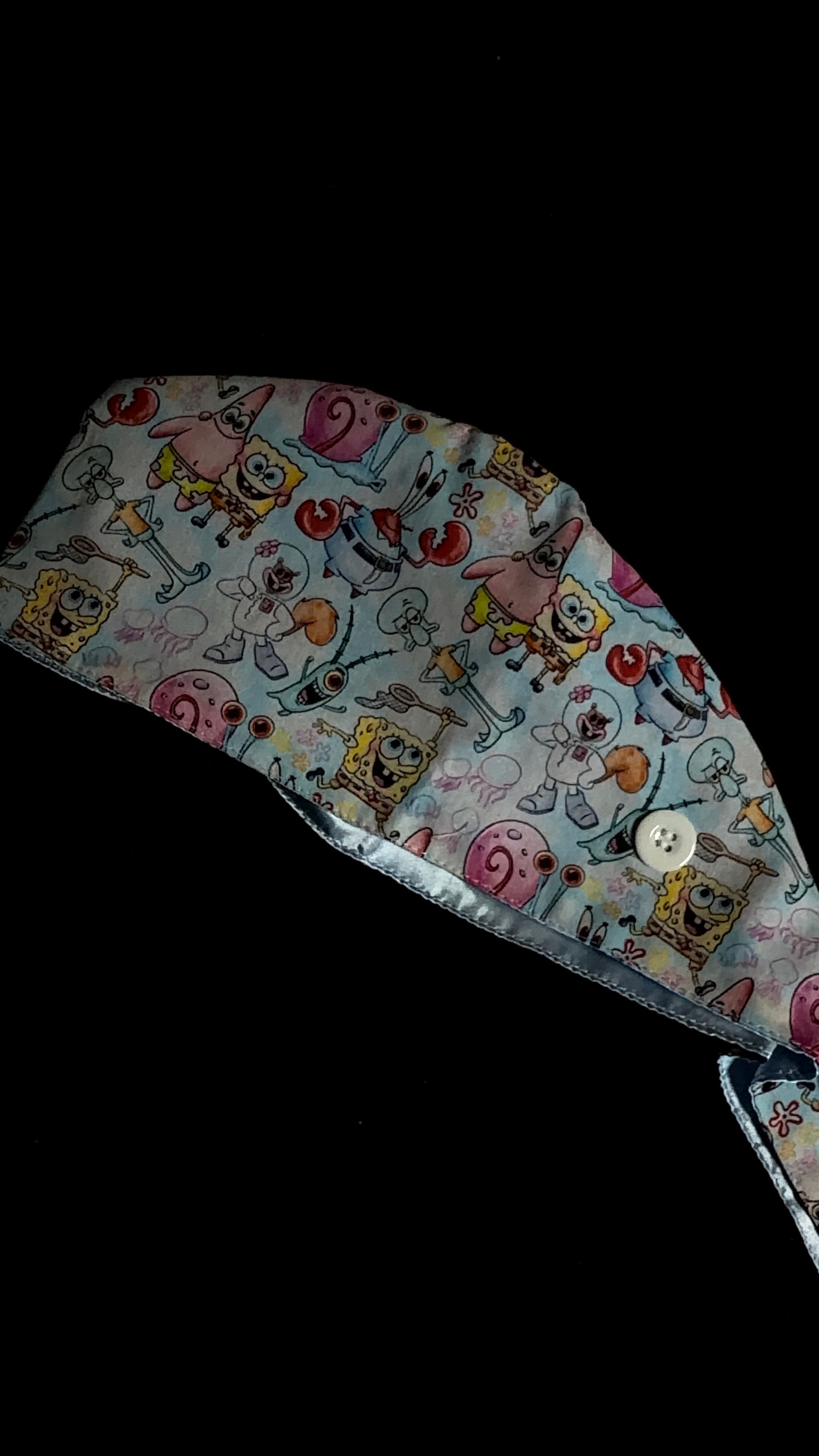 Spongebob Satin Lined Scrub Cap