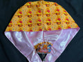 Winnie & The Pooh Satin Lined Scrub Cap Badge Reel Duo