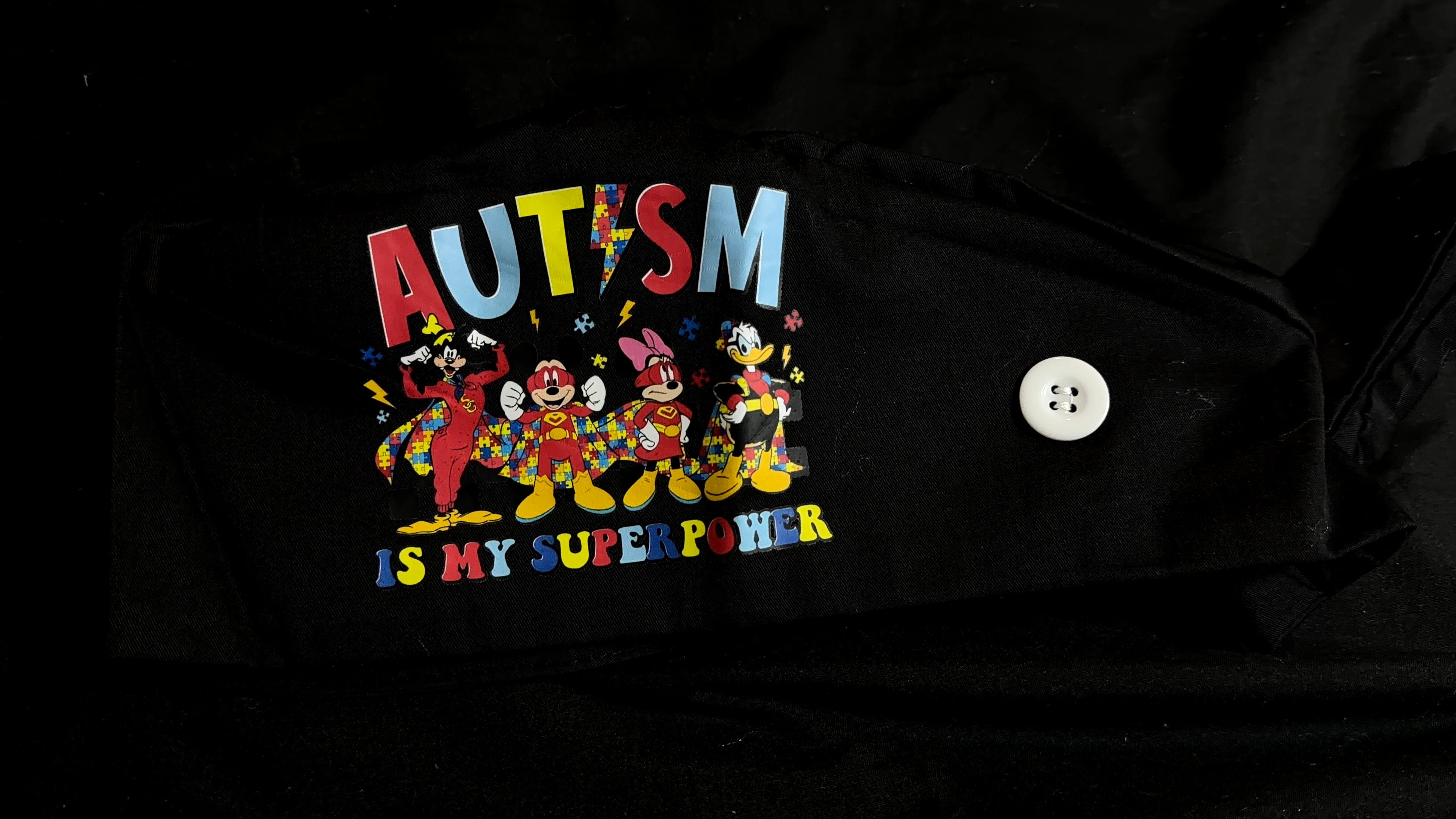 Autism Awareness Satin Lined Scrub Cap