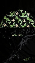 Green Power Puff Satin Lined Scrub Cap