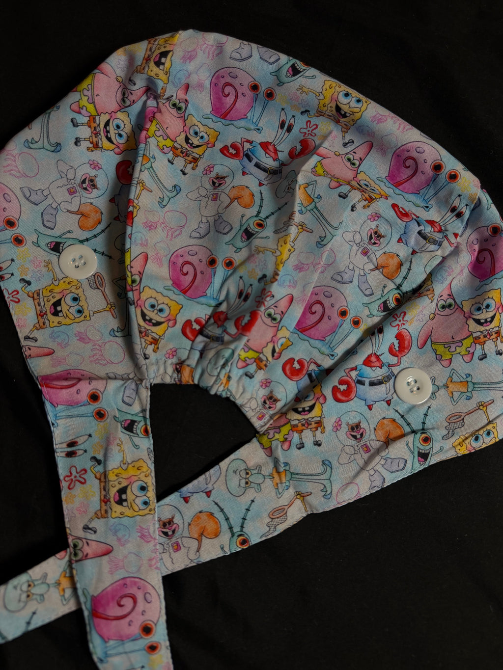 Spongebob Satin Lined Scrub Cap