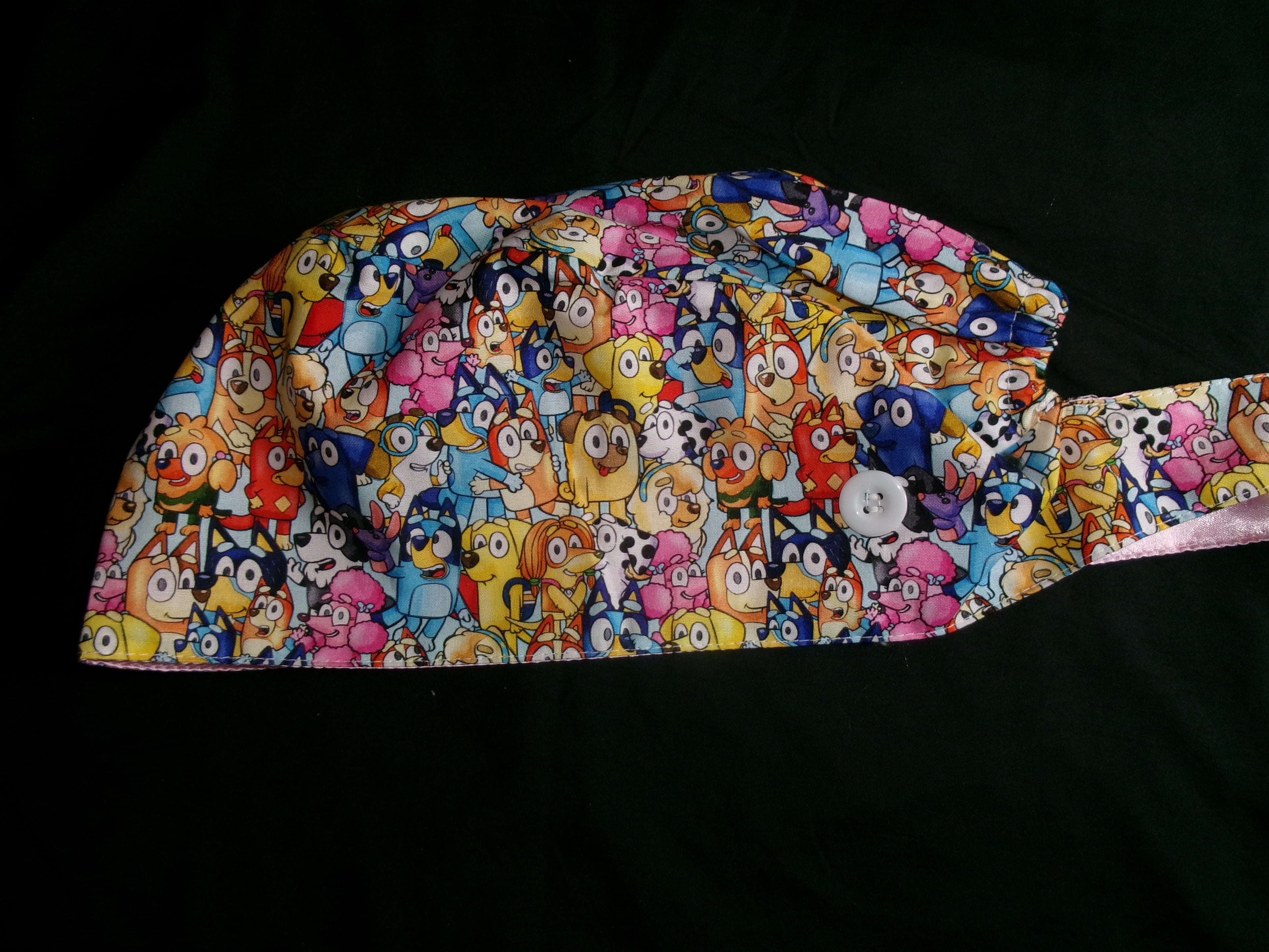 Bluey Satin Lined Scrub Cap