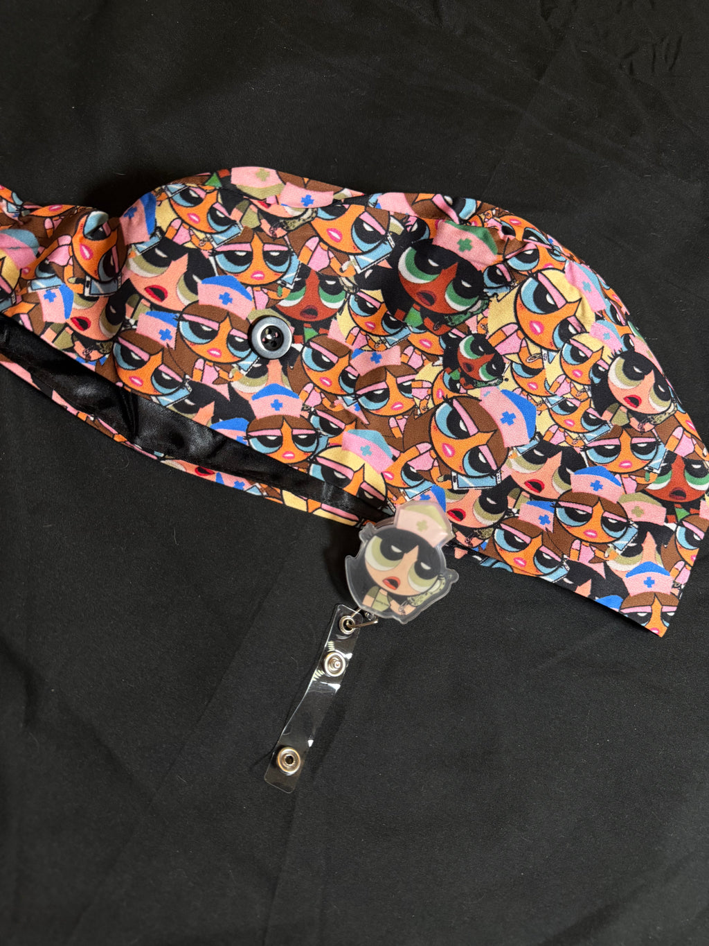Bratz Satin Lined Scrub Cap & Badge Reel Duo