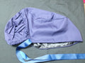 Navy Blue Satin Lined Ponytail Scrub Cap