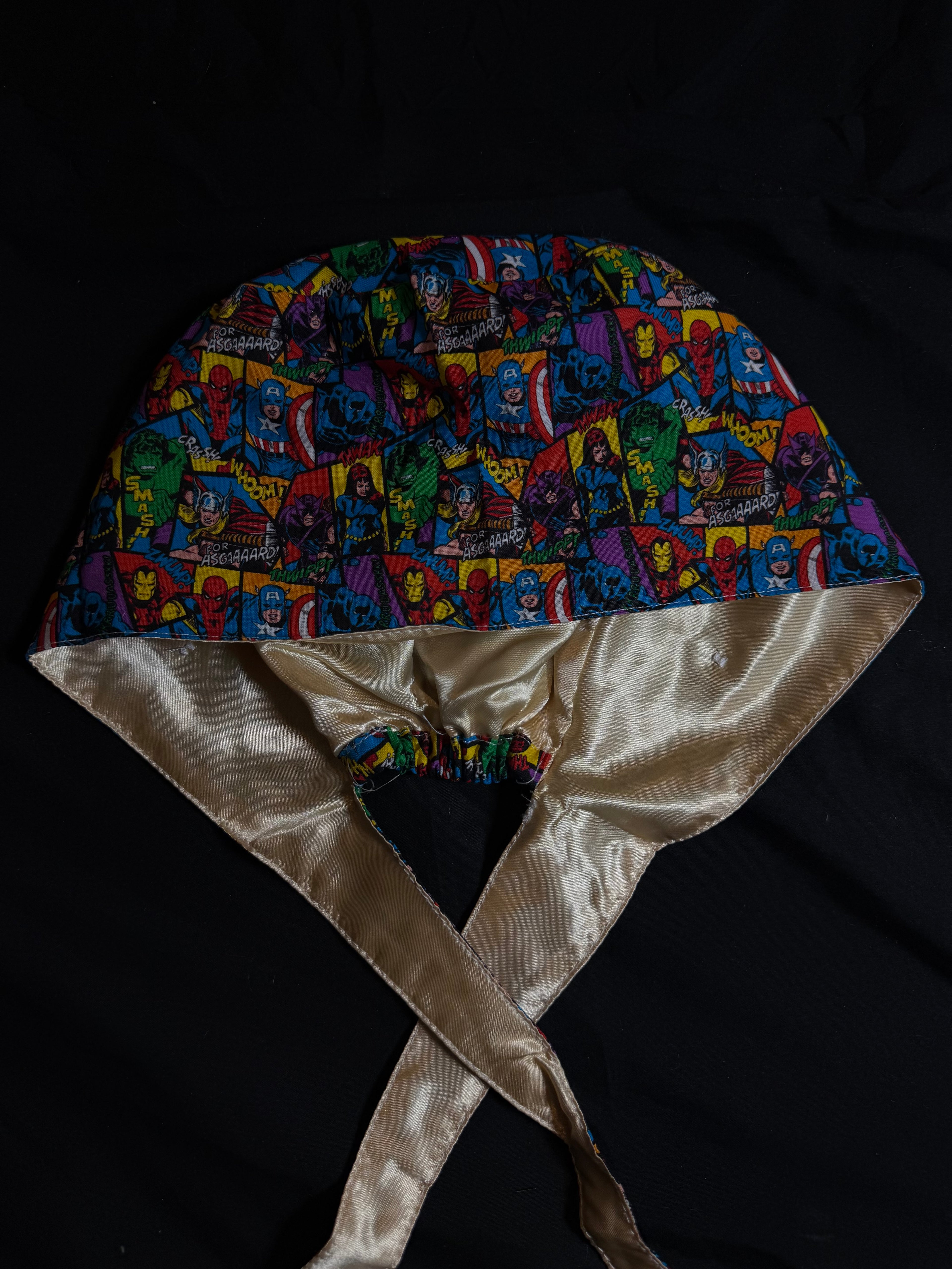 Marvel Satin Lined Scrub Cap