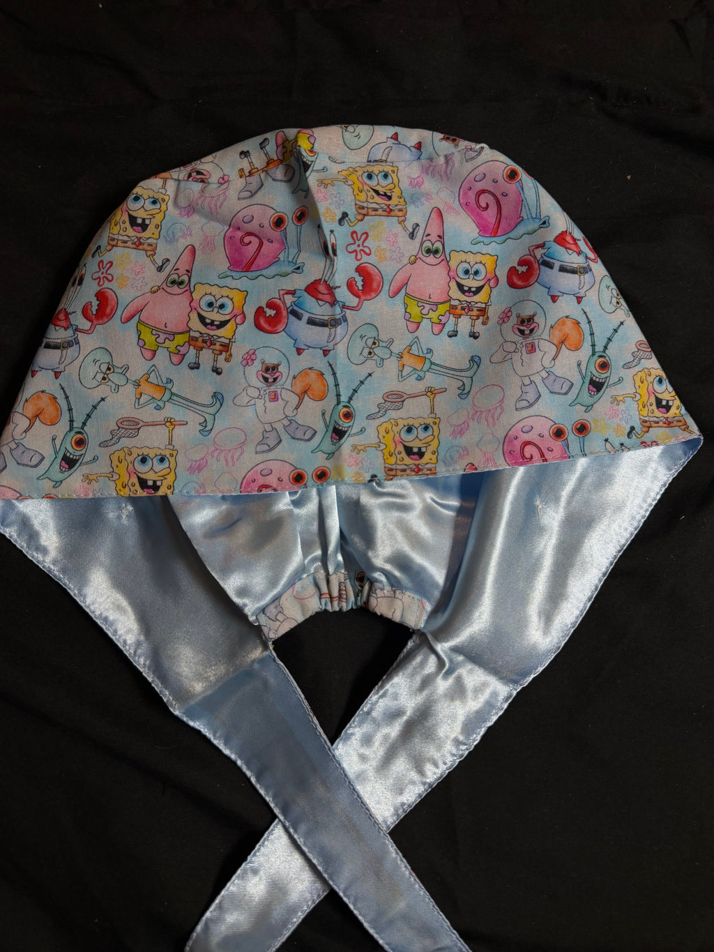 Spongebob Satin Lined Scrub Cap