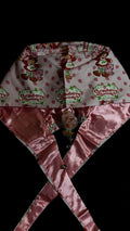 Strawberry Shortcake Satin Lined Scrub Cap & Badge Reel Duo