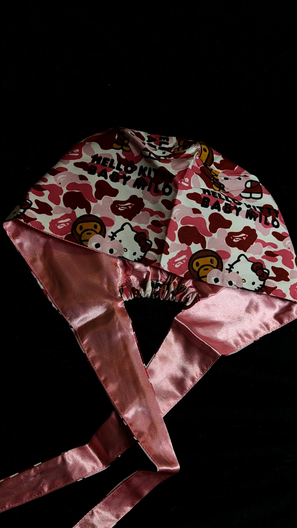 Pink Hello Kitty Bape Scrub Cap