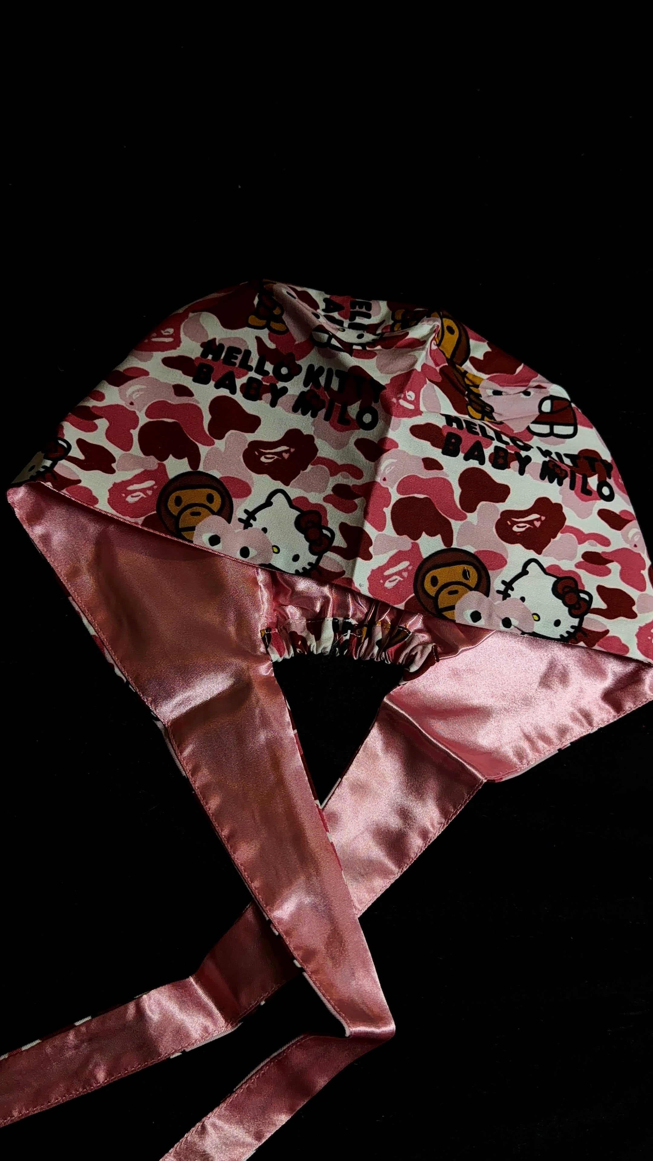 Pink Hello Kitty Bape Scrub Cap