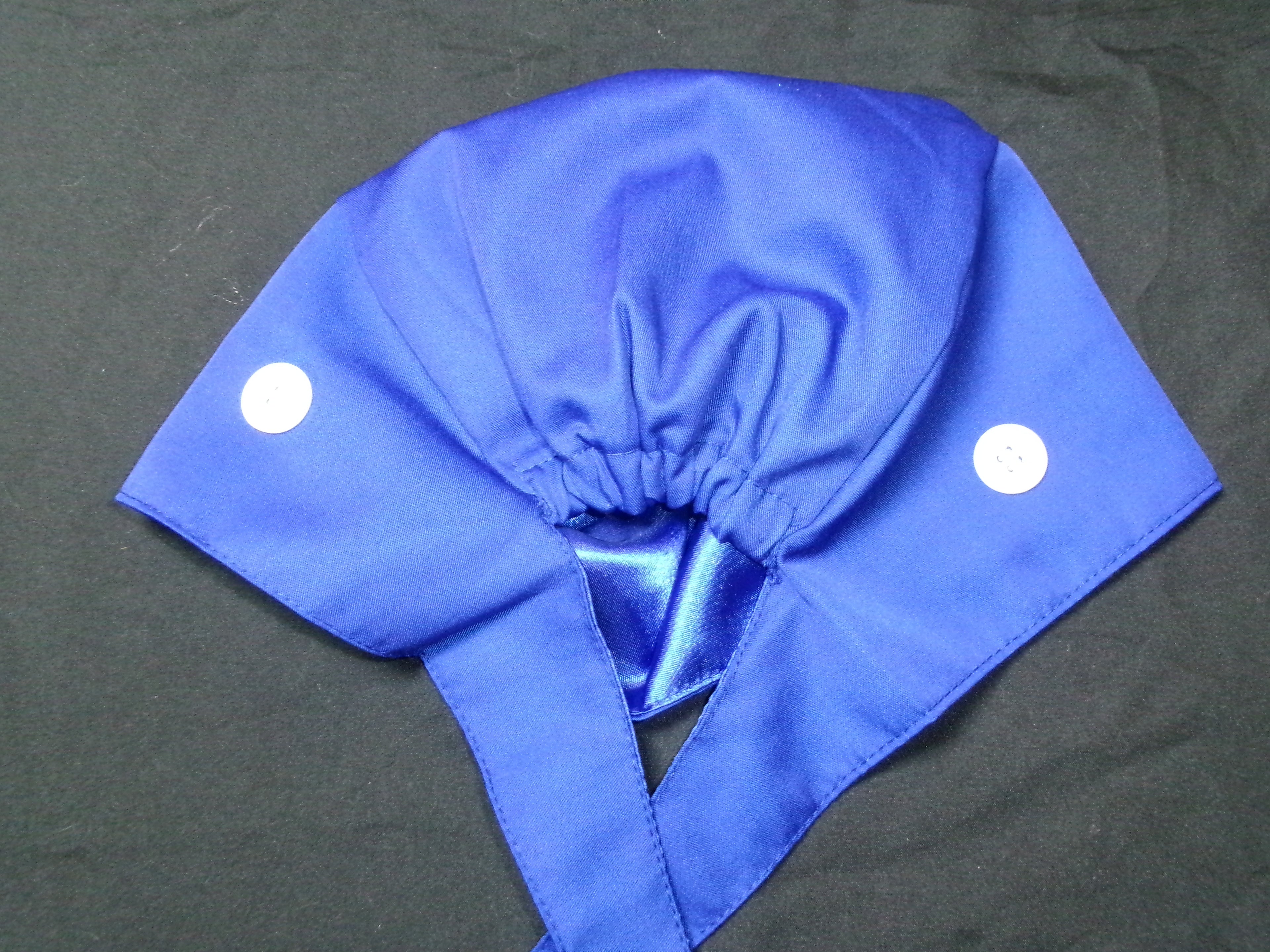 Royal Blue Satin Lined Scrub Cap