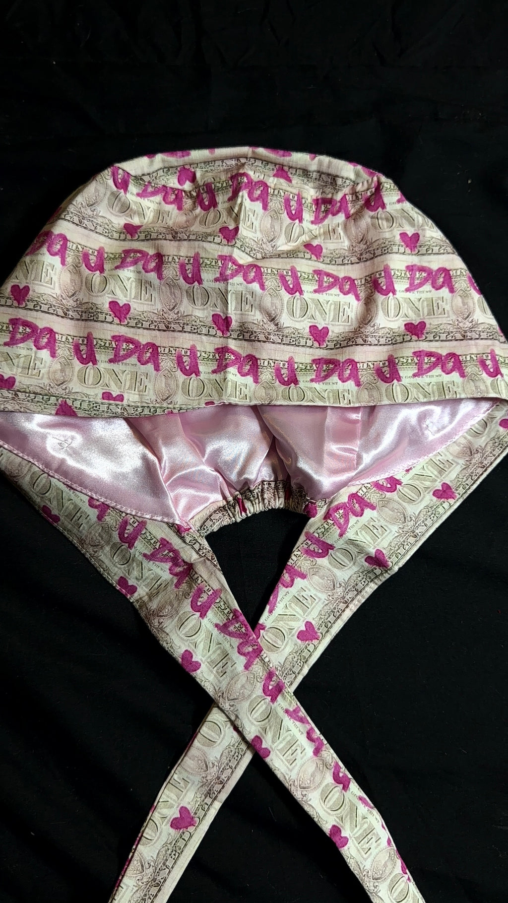 Money Satin Lined Scrub Cap