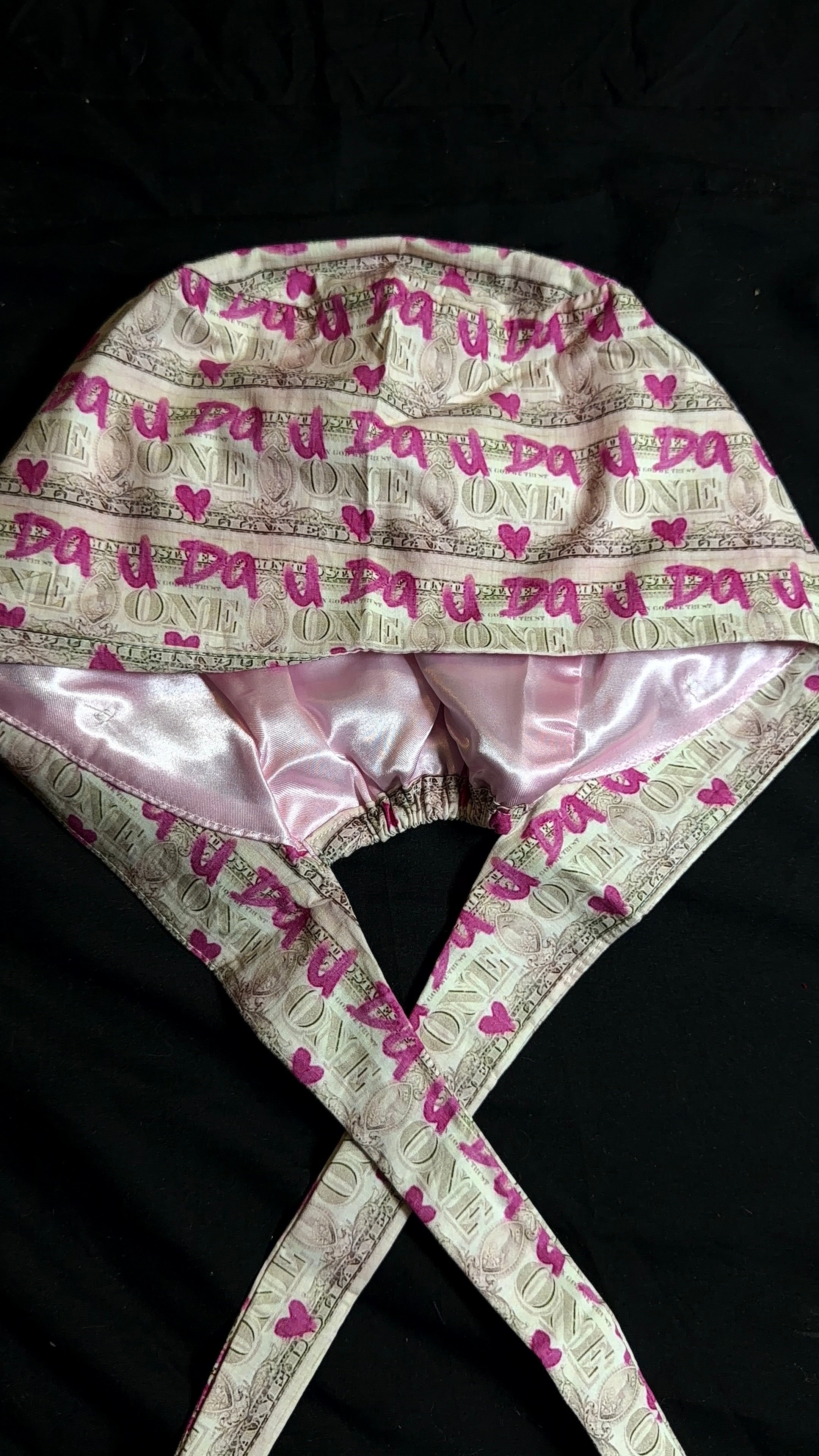 Money Satin Lined Scrub Cap