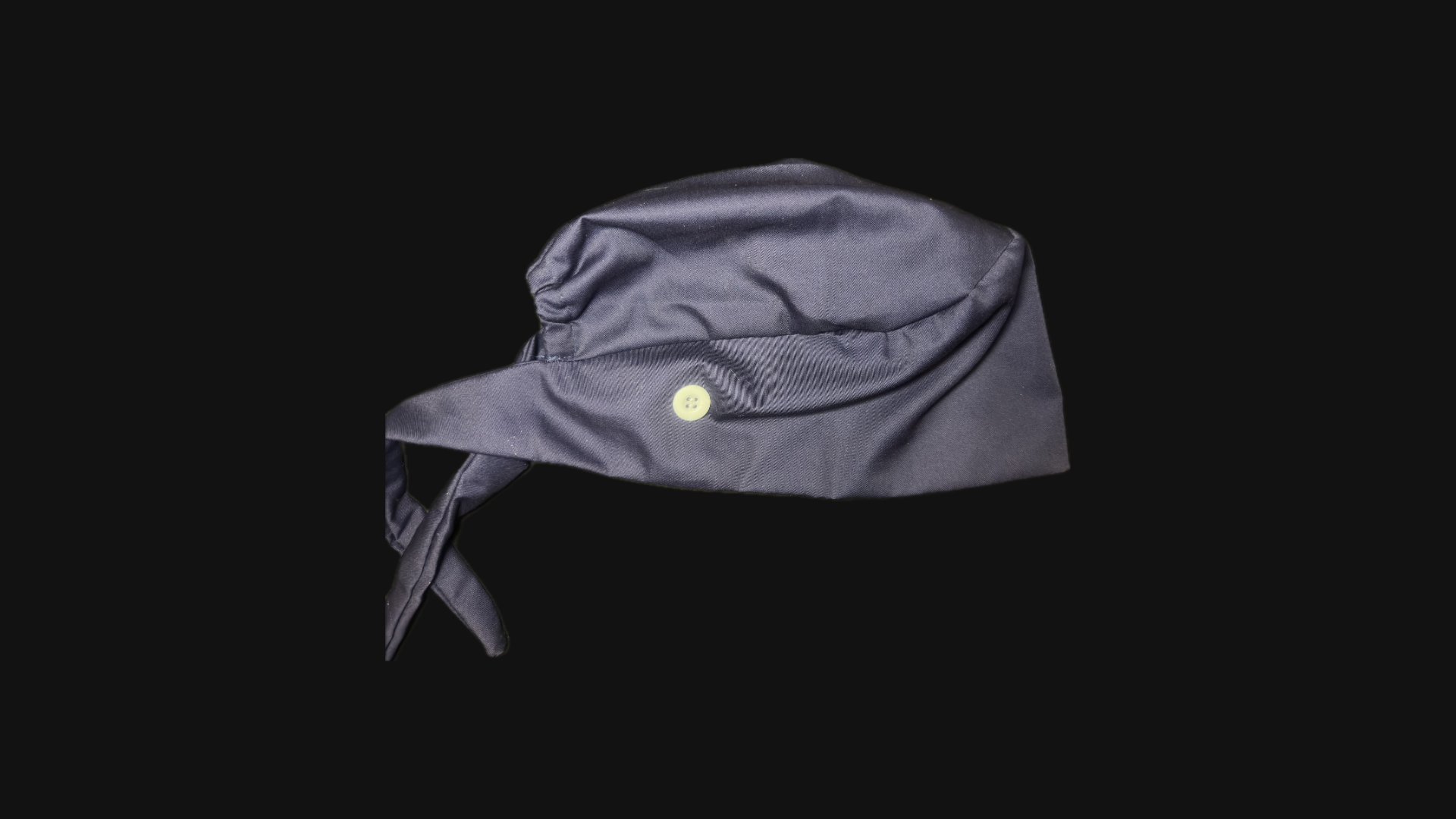 Navy Blue Satin Lined Scrub Cap