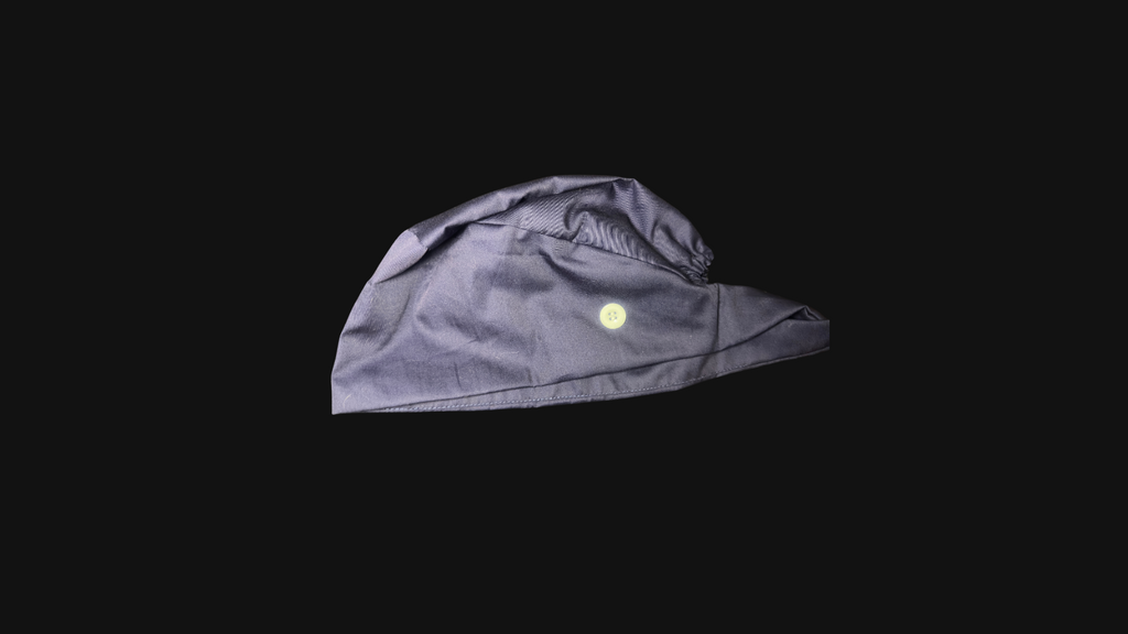 Navy Blue Satin Lined Scrub Cap