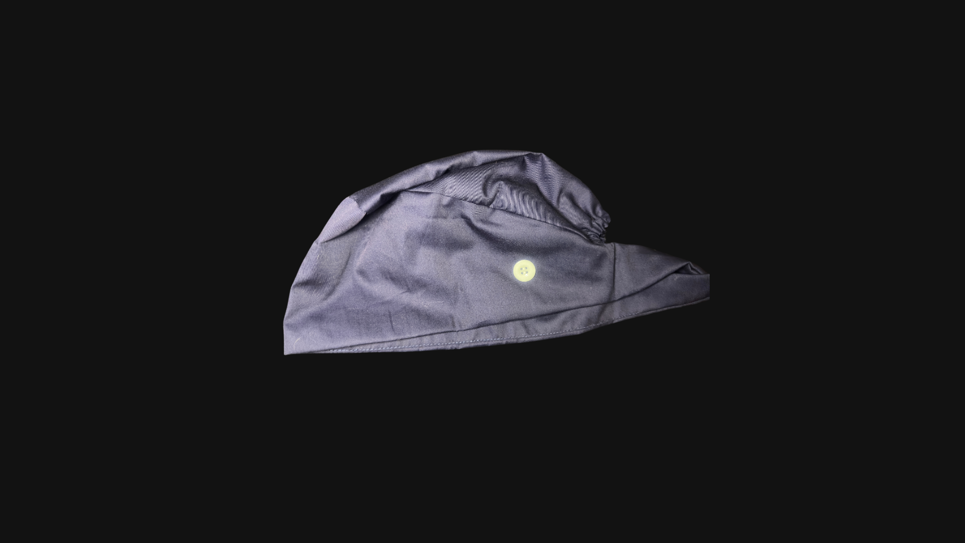 Navy Blue Satin Lined Scrub Cap