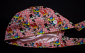 Pink Power Puff Girls Satin Lined Scrub Cap
