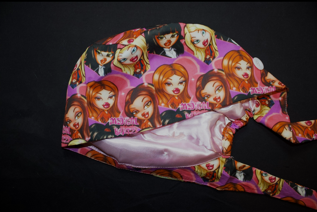 Medical Bratz Satin Lined Scrub Cap